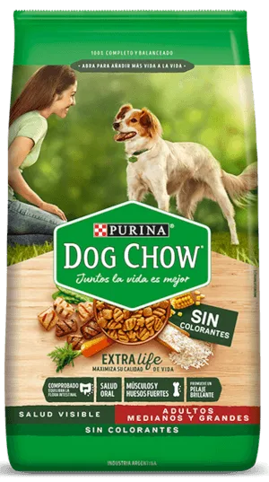 Purina Dog Chow Adultos Medianos y Grandes Sin Colorantes