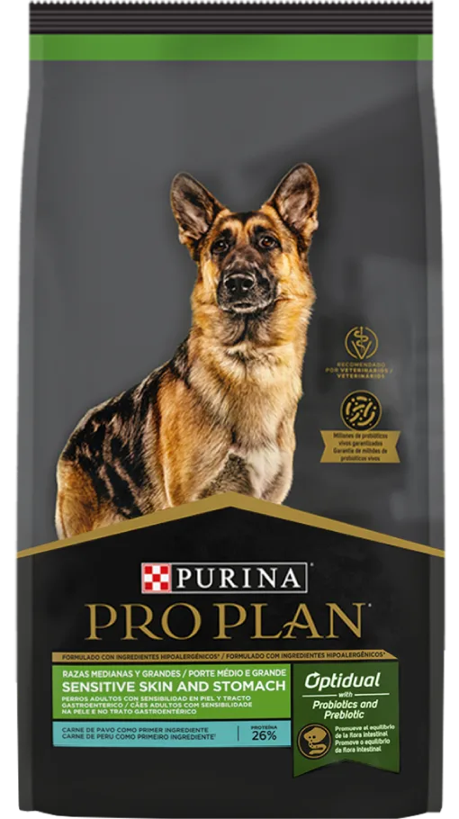 Pro Plan Sensitive Skin and Stomach Razas Medianas y Grandes
