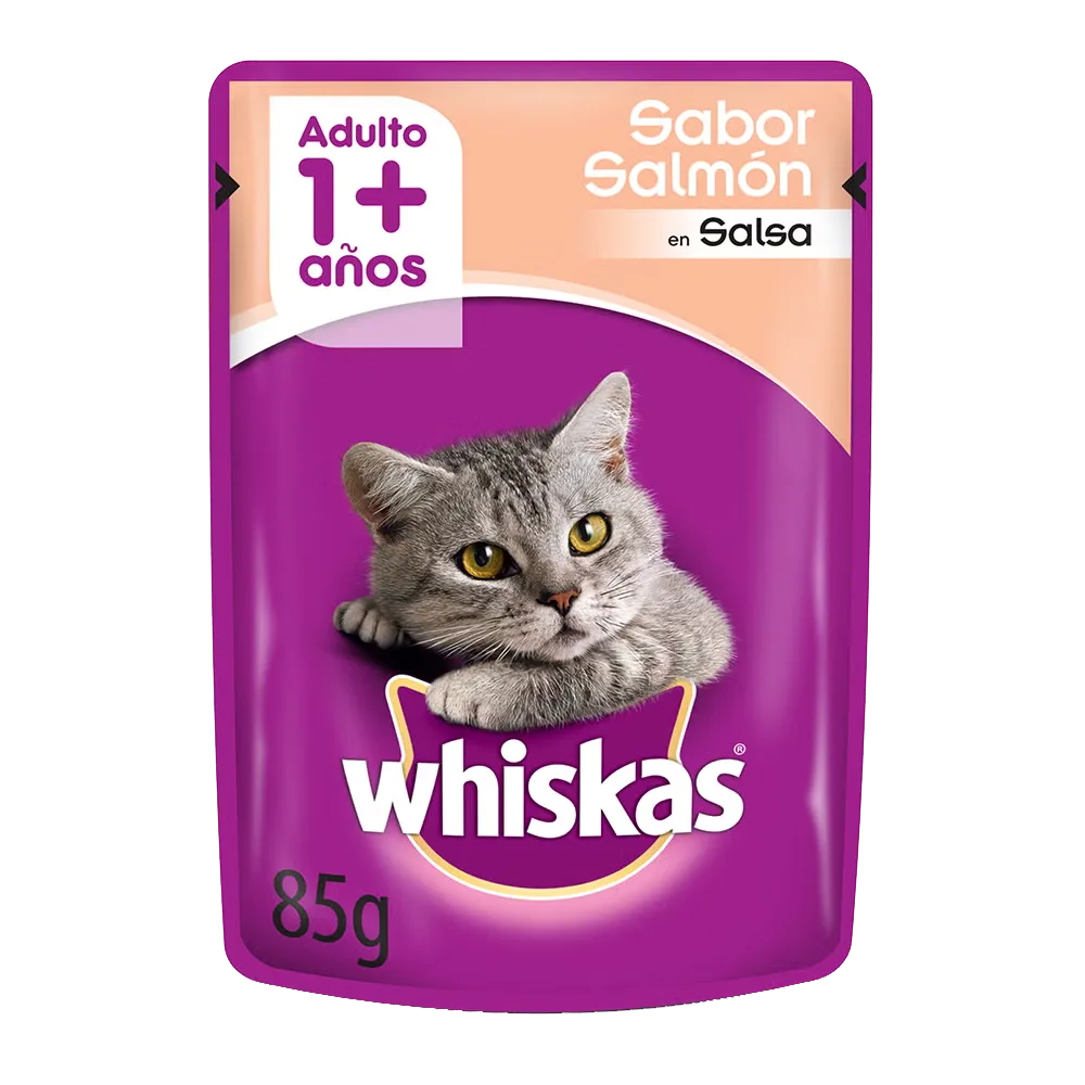Whiskas Sobres gatos adultos Salmón en salsa