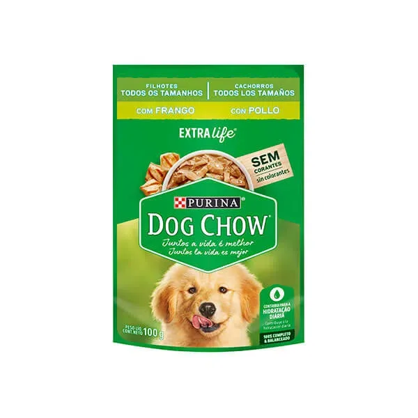Purina Dog Chow Alimento Húmedo Cachorro Todos los Tamaños x 15 sobres