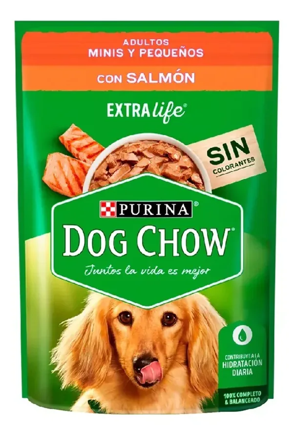 Purina Dog Chow Alimento Húmedo Adulto Minis y Pequeños Salmón