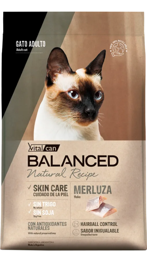 VitalCan Balanced Natural Recipe Merluza Gato Adulto
