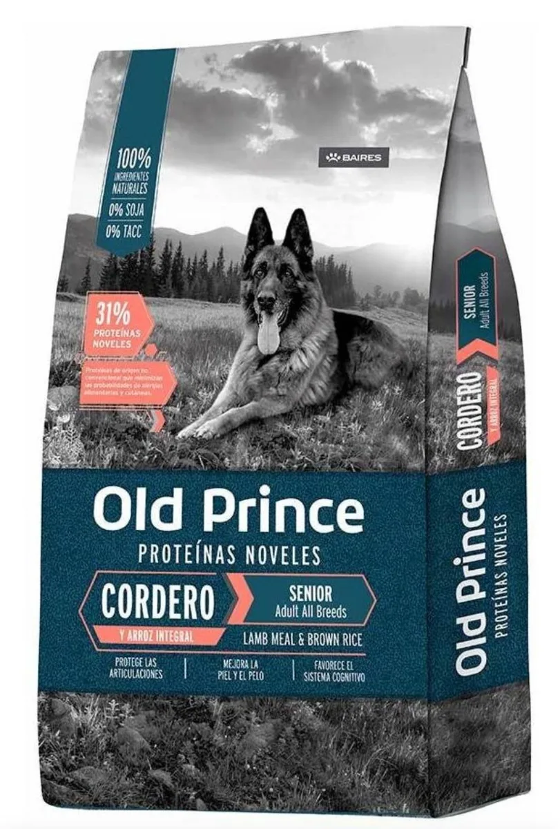 Old Prince Novel cordero y arroz senior (all breeds)