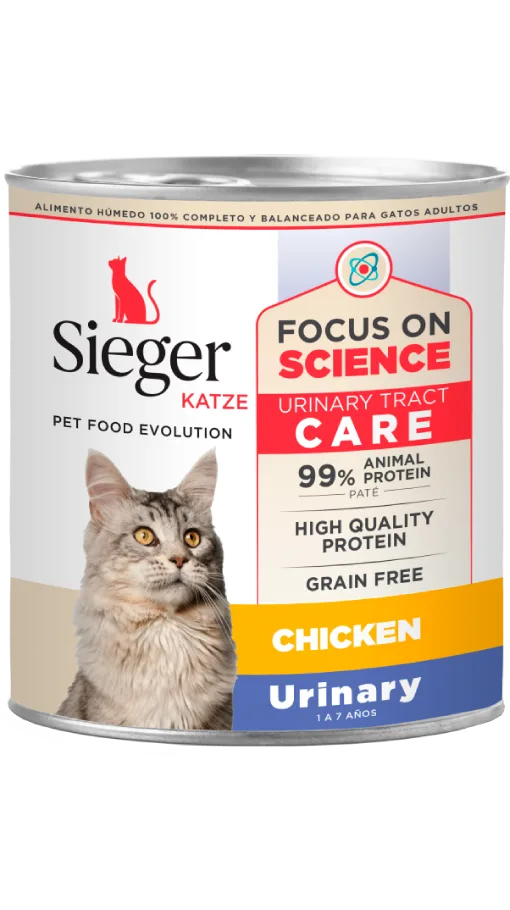 Sieger Lata Gato Adulto Urinary de Pollo