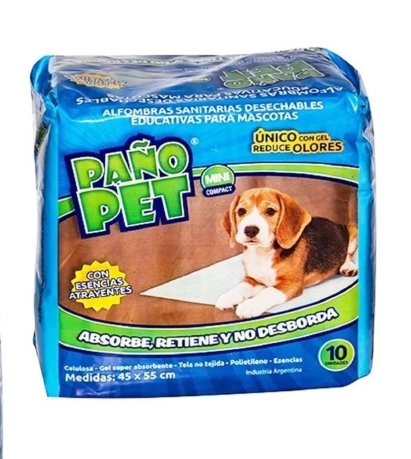 Paños Pañales Entrenamient Compact Mini 10 U Paño Pet® 45x55