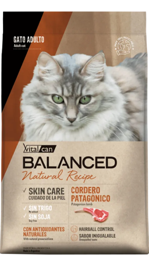 VitalCan Balanced Natural Recipe Cordero Gato