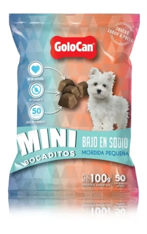 Golocan Mini Bocaditos Bajo en Sodio x 8 unidades